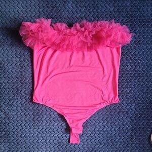 Love By Design Pink Bodysuit One Piece